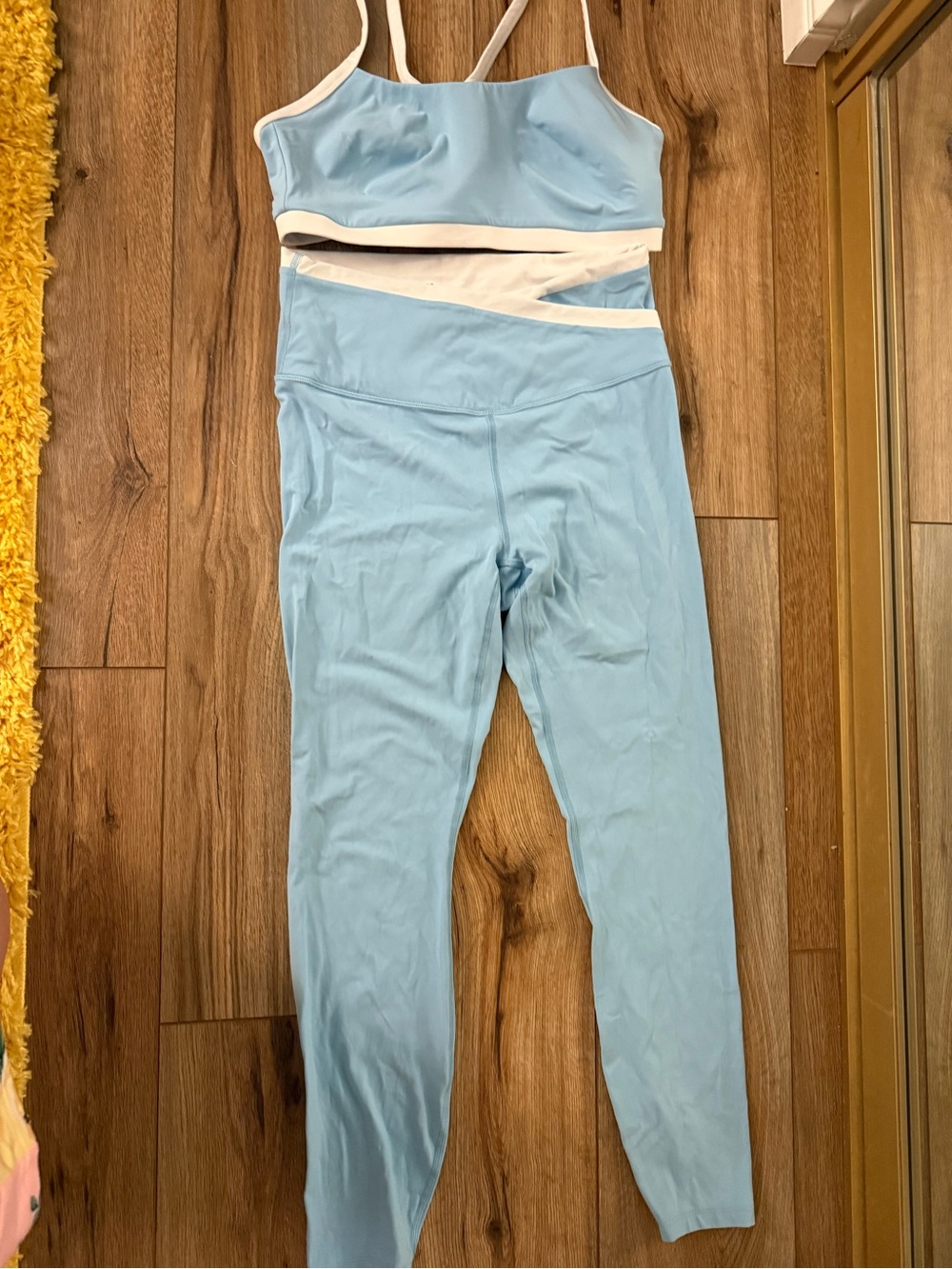 Light blue workout set